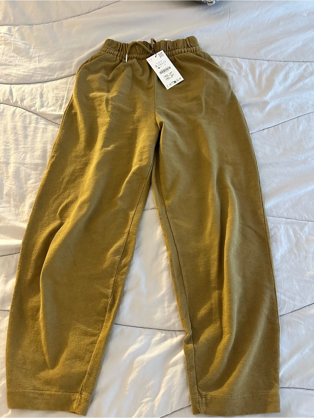 Zara Olive Green Women's Pull-On Jogger Pants